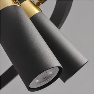 Lemon - Adjustable Black Metal LED Pendant Light for Living Room