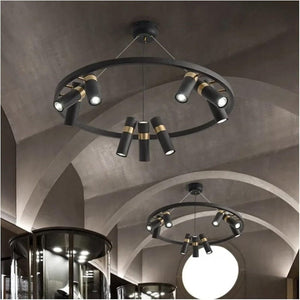 Lemon - Adjustable Black Metal LED Pendant Light for Living Room