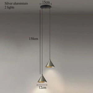 Alma - Nordic Style Conical Aluminum Geometric Pendant Lamp