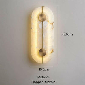 Anaas - Modern Marble LED Wall Lights