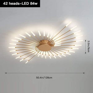 Arvid - Modern Flower Shaped Ceiling Lamp (28/42 heads)