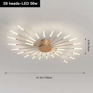 Arvid - Modern Flower Shaped Ceiling Lamp (28/42 heads)