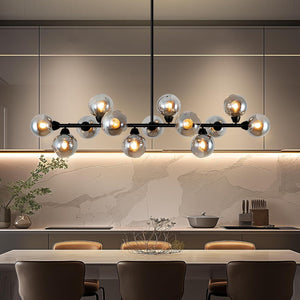 Astral - Linear Chandelier Dining Room 59 Inch Sputnik Island Pendant Light