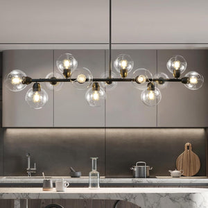 Astral - Linear Chandelier Dining Room 59 Inch Sputnik Island Pendant Light