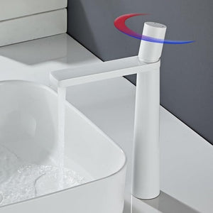 Brass Bathroom Sink Faucet, Hot & Cold Mixer | bright&plus.