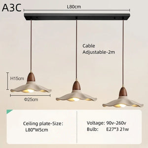 Cement Wave Pendant Light