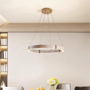 Circle Travertine Pendant Lamp
