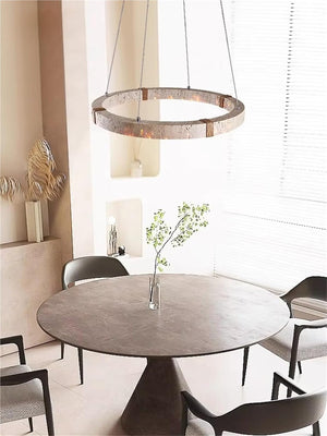 Circle Travertine Pendant Lamp