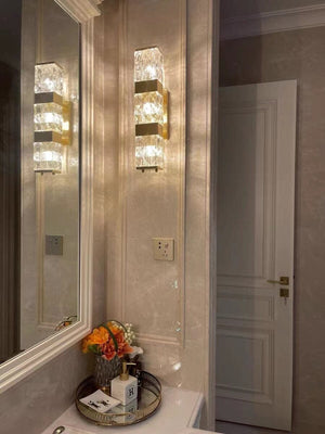 Dacio - Golden Luxury Crystal Wall Lamp