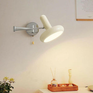 Dag - Nordic Cream White Wall Light with Swing Arm