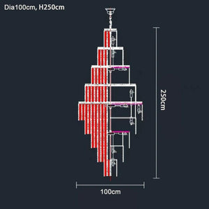 Dawn - Large Crystal Chandelier For Living Room Creative