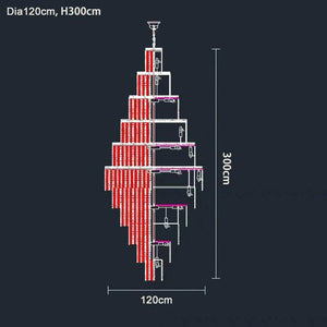 Dawn - Large Crystal Chandelier For Living Room Creative