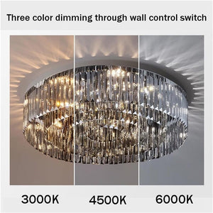 Dhis - 2-Level Dimmable Crystal Ceiling Light