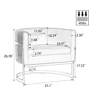Elio - Modern Velvet Chair for Living Room