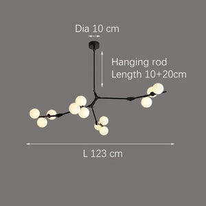Ethereal - Modern LED Branch Chandelier with Crystal Spheres
