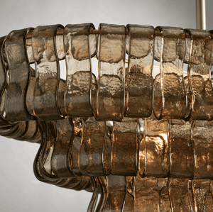 Étoile Antique French Gray Glass Chandelier