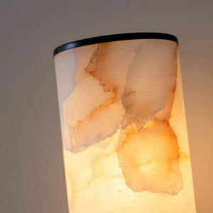 Gold Wall Light with Natural Stone in the Shape of a Cloud