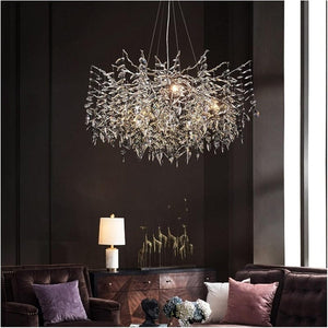 Halvor - Crystal Ceiling Lamp with Tree Branch Design