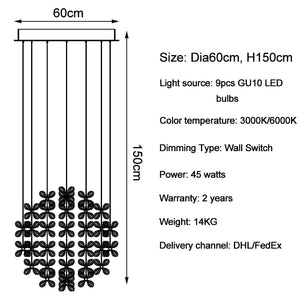 Imperial - Modern Luxury Crystal LED Ceiling Lamp
