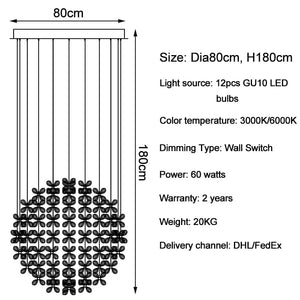 Imperial - Modern Luxury Crystal LED Ceiling Lamp