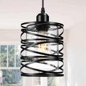 Jasslynn - 3 Pack Black Farmhouse Pendant Light