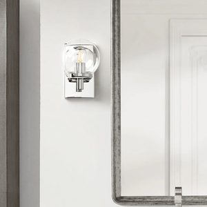 Knud - Industrial Wall Lamp with Glass Globe for Bathroom