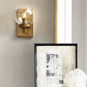 Knud - Industrial Wall Lamp with Glass Globe for Bathroom