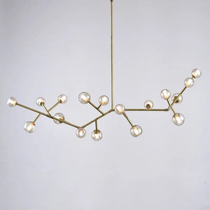 Kyria II – Indoor Pendant Lamp with Gold Finish and Clear Glass