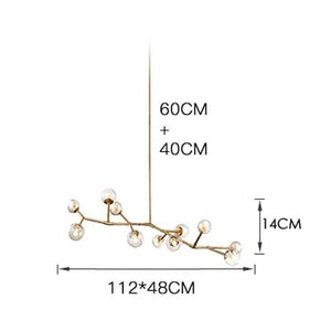 Kyria II – Indoor Pendant Lamp with Gold Finish and Clear Glass