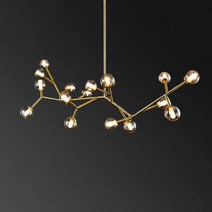 Kyria II – Indoor Pendant Lamp with Gold Finish and Clear Glass