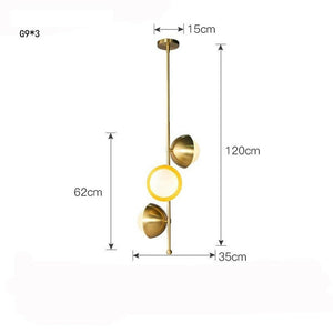 Lois - Pendant Lamp Copper Glass Frosted