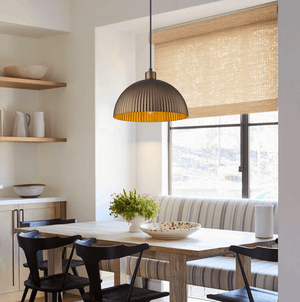 Lozano - Light Single Antique Brass Dome Pendant Light