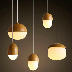 Lunar Essence Acorn Glass Pendant