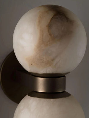 Lush Globe Alabaster Wall Lamp