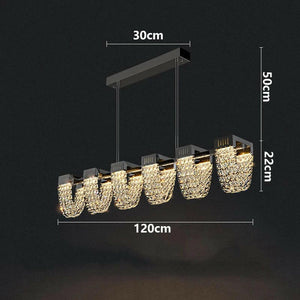 Luxury Simple Crystal Dining Room Bar Chandelier