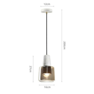 Mette - Nordic Marble Glass Pendant Light Modern