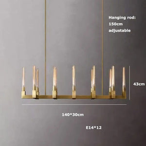 Mibb II - Luxury Postmodern Copper Chandelier