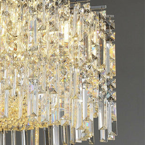 Modern Crystal Chrome/Gold LED Chandelier