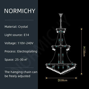 Normichy - Modern Crystal Pendant Light for Decoration