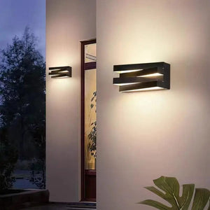 Modern Waterproof Outdoor Wall Lamp Rectangle Shape