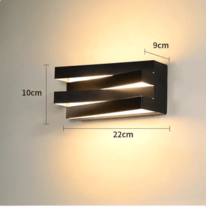 Modern Waterproof Outdoor Wall Lamp Rectangle Shape