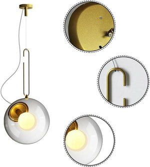 Mörren - Industrial Glass Ball Pendant Lamp