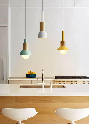 Neato - Metal & Wood Pendant Lamp