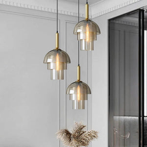 Niccolo - Cognac Glass Hanging Lamp Modern