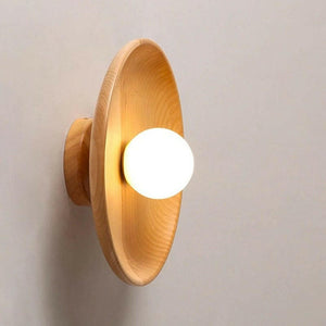 Olav - Wood-colored walnut Ceiling Lamp