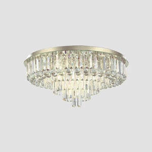 Oline - Ceiling Lamp Round Luxury Black Gold Silver Lighting Fixture
