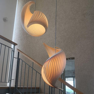 Onull - Original Eco-Friendly Wooden Creative Shell Shape Pendant Lamp