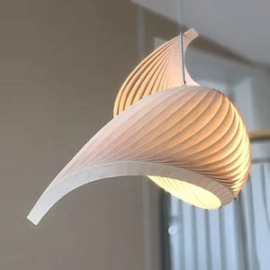 Onull - Original Eco-Friendly Wooden Creative Shell Shape Pendant Lamp