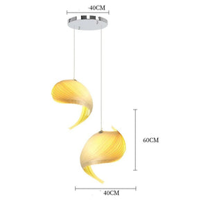 Onull - Original Eco-Friendly Wooden Creative Shell Shape Pendant Lamp