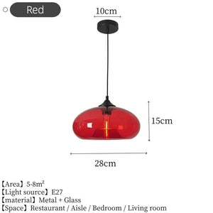 Ovea - Modern Oval Glass Pendant Lamp